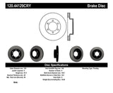 Stoptech 03-09 Toyota 4Runner / 05-14 Toyota FJ Cruiser Front Performance Cryo Brake Rotor - 120.44129CRY