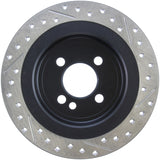 StopTech 09-12 Mini Cooper JCW Slotted & Drilled Right Rear Rotor - 127.34113R