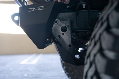 DV8 Offroad 18-23 Jeep Wrangler JL/JT Front Bumper Sway-Bar Disconnect Motor Skid Plate - SPJL-02