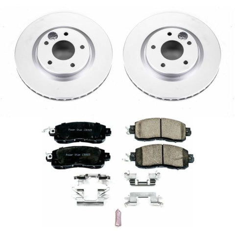 Power Stop 14-17 Nissan Leaf Front Z17 Evolution Geomet Coated Brake Kit - CRK7215