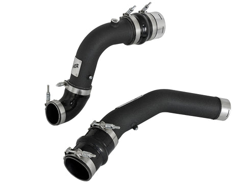 aFe Bladerunner 3in Hot and Cold Side Black Intercooler Tubes 2017 Ford Diesel Trucks V8 6.7L (td) - 46-20314-B