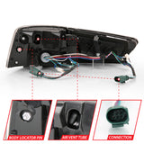 ANZO 2012-2018 Audi A6 LED Taillight Black Housing Red/Clear Lens 4 pcs (Sequential Signal) - 321353