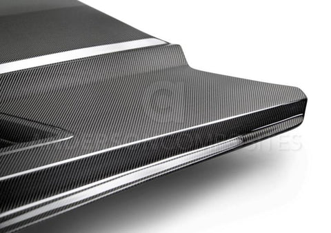 Anderson Composites 15-17 Ford Mustang (Excl. GT350/GT350R) Ram Air Double Sided Hood - AC-HD15FDMU-AB-DS