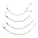 Rugged Ridge Brake Hose Kit Braided Stainless 07-18 Jeep Wrangler - 16734.10