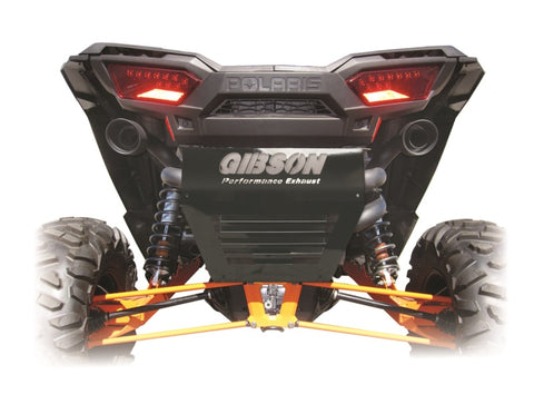 Gibson 2014 Polaris RZR XP 1000 EPS Base 2.25in Dual Exhaust - Black Ceramic - 98015