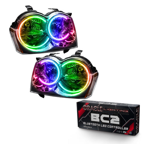 Oracle 05-07 Jeep Grand Cherokee SMD HL (Non-HID) - ColorSHIFT w/ BC1 Controller - 8164-335