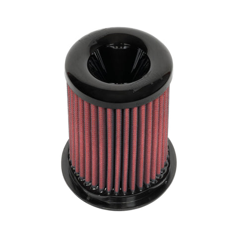 Injen 8-Layer Oiled Cotton Gauze Air Filter w/ Twist Lock - 3.5in ID / 5.5in Base / 6.3in H - X-1135-BR