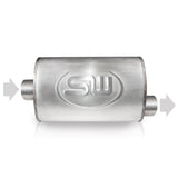Stainless Works 2.25in ID CENTER INLET/ 2.25in OD OFFSET OUTLET 4inX8in - TM4C22C22O