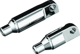 Kuryakyn Male Mount 2-1/2inch Footpeg Extension Chrome (Pair) - 8064