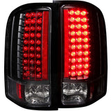 ANZO 2007-2013 Chevrolet Silverado 1500 LED Taillights Black - 311081