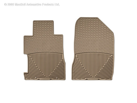 WeatherTech 06-11 Honda Civic Coupe / Si Coupe Front Rubber Mats - Tan - W65TN