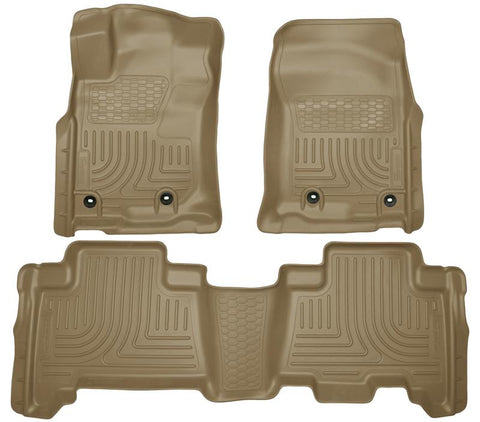 Husky Liners 2013 Toyota 4Runner WeatherBeater Tan Front & 2nd Seat Floor Liners - 99573