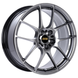 BBS RF 18x8 5x120 ET48 Diamond Black Wheel -82mm PFS/Clip Required - RF517DBK