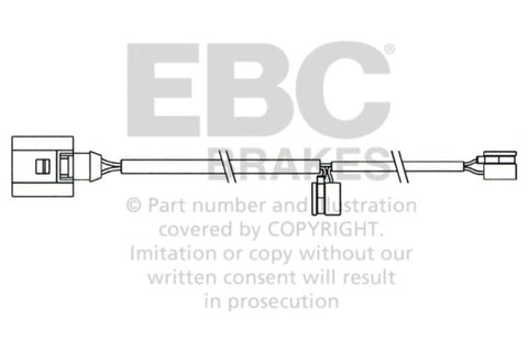 EBC 2008 Porsche Cayenne (1st Gen) 4.8L Turbo Rear Wear Leads - EFA158
