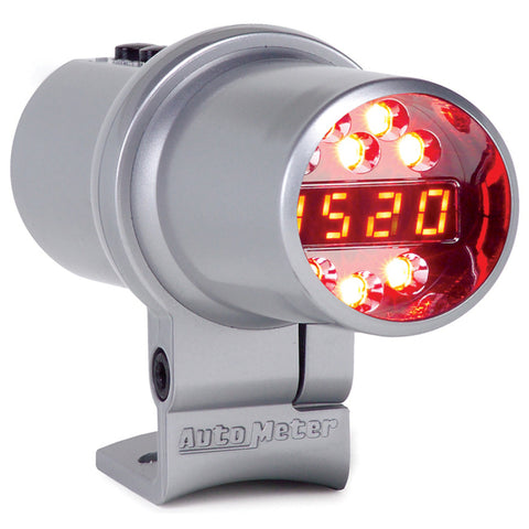 Autometer Shift Light Level 2 DPSS Digital w/ Multi-Color LED Silver Pedestal Mount - 5349