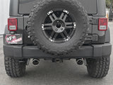aFe Rebel Series 2.5in 409 SS Axle-Back Exhaust w/Polished Tips 07+ Jeep Wrangler (JK) V6 3.6L/3.8L - 49-48061-P