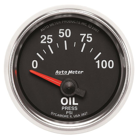 Autometer GS 0-100 PSI Short Sweep Electronic Oil Pressure Gauge - 3827