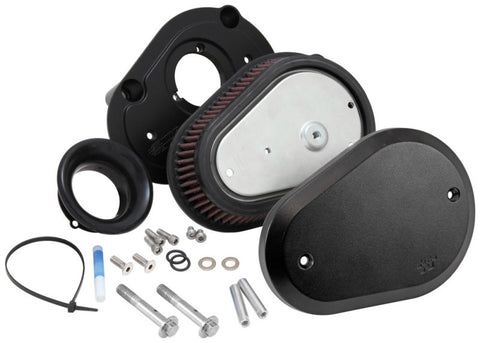 K&N 08-15 Harley Davidson Street Metal High Flow Performance Intake Kit - Black - RK-3947B