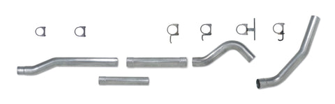 Diamond Eye KIT 4in CB MFLR RPLCMENT PIPE SGL AL: 03-07 FORD 6.0L F250/F350 (Extended Cab Only) - K4338A-RP