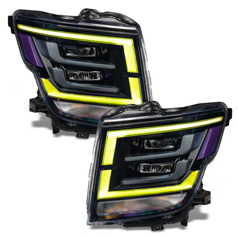 Oracle 21-22 Nissan Titan RGB+W Headlight DRL Upgrade - ColorSHIFT w/ RF Controller - 1463-330