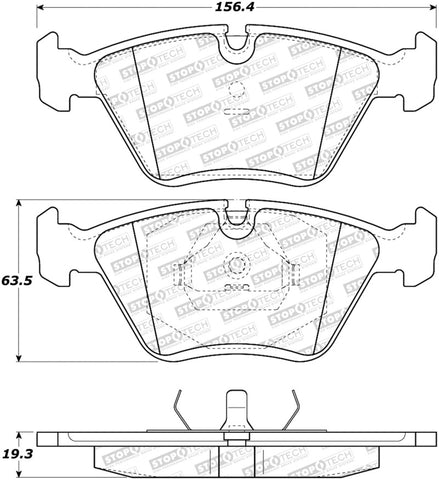 StopTech Street Brake Pads - 308.03941