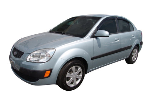 AVS 06-09 Kia RIO Ventvisor Outside Mount Window Deflectors 4pc - Smoke - 94516