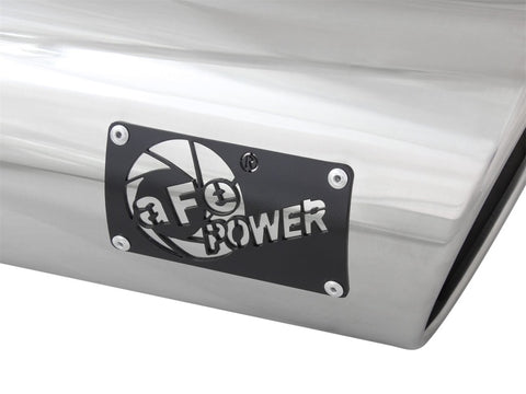 aFe MACH Force-XP 304 SS Single Wall Polished Exhaust Tip Pair 4in Inlet x 6in Outlet x 15in L - 49T40606-P15