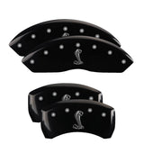 MGP Front set 2 Caliper Covers Engraved Front Oval logo/Ford Yellow finish black ch - 10199FFRDYL