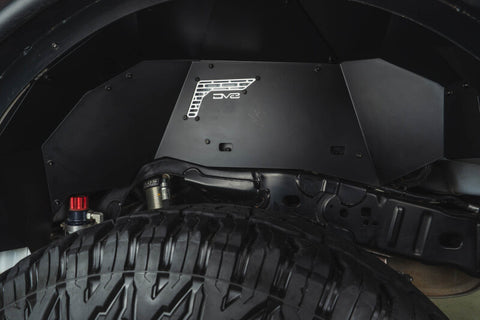DV8 21-25 Ford Bronco Rear Aluminum Inner Fenders - Black - INFEND-08RB