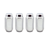 McGard Hex Lug Nut (Cone Seat) M14X1.5 / 13/16 Hex / 1.945in. Length (4-Pack) - Chrome - 64021
