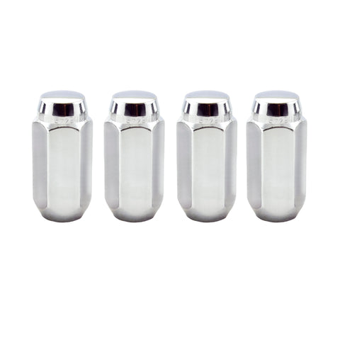 McGard Hex Lug Nut (Cone Seat) M14X1.5 / 13/16 Hex / 1.945in. Length (4-Pack) - Chrome - 64021