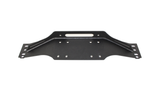 Fishbone Offroad 97-06 Jeep Wrangler TJ Winch Plate Steel - Black Textured Powdercoat Piranha Series - FB21052