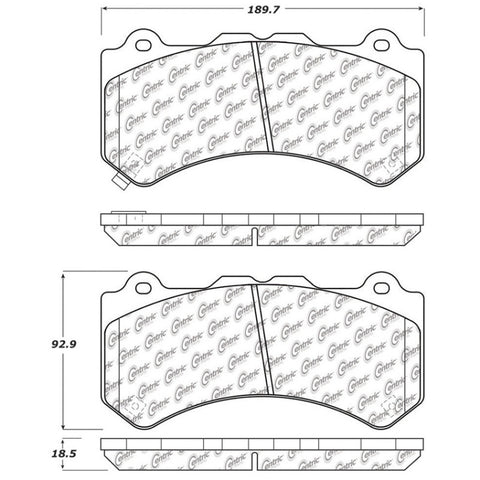 StopTech Street Touring Brake Pads - Front - 308.13820
