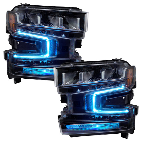 Oracle 19-21 Chevy Silverado 1500 RGB+W Headlight DRL Kit - ColorSHIFT w/o Controller - 1441-334