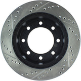 StopTech 00-05 Ford Excursion 4WD / 99-04 F250/F350 Pickup Front Slotted & Drilled Left Rotor - 127.65086L