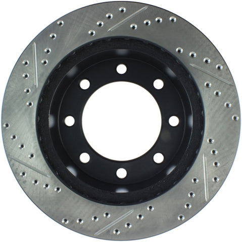 StopTech 00-05 Ford Excursion 4WD / 99-04 F250/F350 Pickup Front Slotted & Drilled Left Rotor - 127.65086L