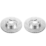 Power Stop 07-09 Mercedes-Benz E350 Front Evolution Drilled & Slotted Rotors - Pair - EBR866XPR