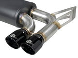 aFe MACH ForceXP 2.5 IN 304 Stainless Steel Cat-Back Exhaust System w/ Black Tips 01-06 BMW M3 (E46) - 49-36344-B