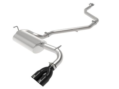 aFe POWER Takeda 2in to 2-1 304 SS Cat-Back Exhaust w/ Black Tips 11-17 Lexus CT200h 1.8L - 49-36047-B
