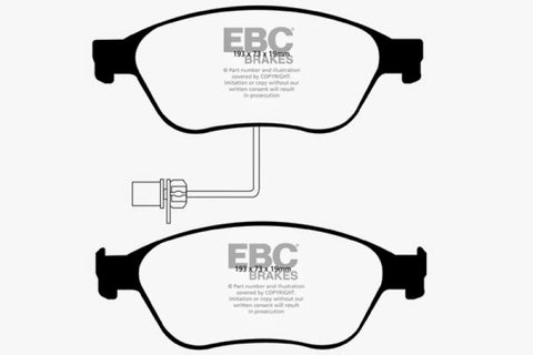 EBC 03-10 Audi A8 Quattro 4.2 Yellowstuff Front Brake Pads - DP41535R