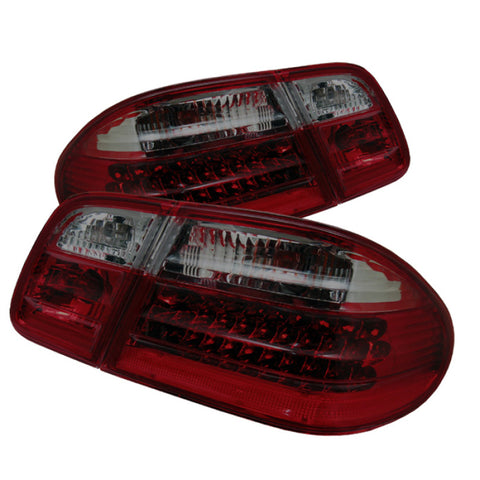 xTune Mercedes Benz W210 E-Class 96-02 LED Tail Lights Red Smoke ALT-CL-MBW210-LED-RSM - 5020659