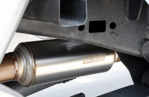 Carven 15-20 Ford F-150 Ecoboost Competitor Series Cat-Back w/TR-Series Muf. & 4in Tip-Polished - CF1006