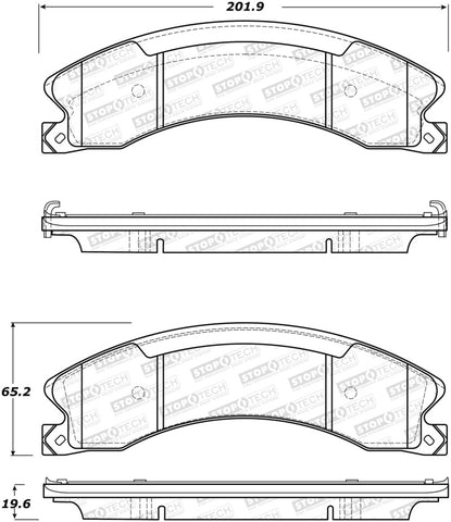 StopTech Street Brake Pads - Rear - 308.15651