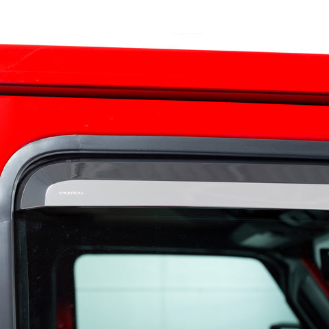 Putco 20-21 Jeep Gladiator JT/JL Element Chrome Window Visors (Front Only) - 480220
