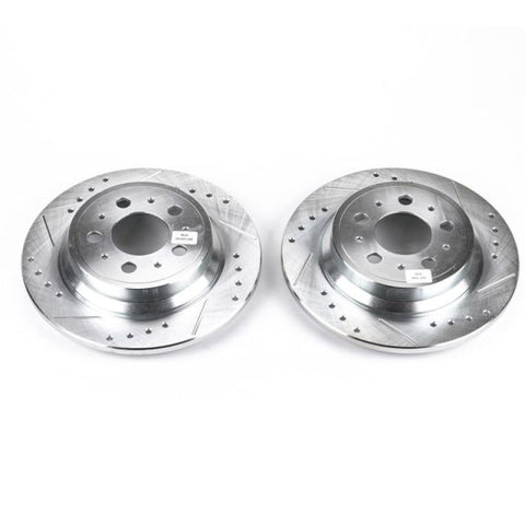 Power Stop 01-09 Volvo S60 Rear Evolution Drilled & Slotted Rotors - Pair - EBR634XPR