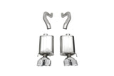 Corsa 06-13 Chevy Corvette C6 Z06 7.0L / 09-13 ZR1 6.2L Polished Axle-Back Exhaust w/4.5in Twin Tips - 21077