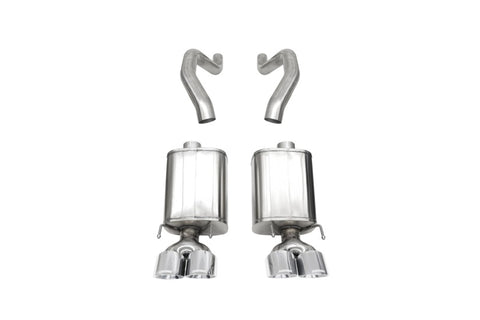 Corsa 06-13 Chevy Corvette C6 Z06 7.0L / 09-13 ZR1 6.2L Polished Axle-Back Exhaust w/4.5in Twin Tips - 21077