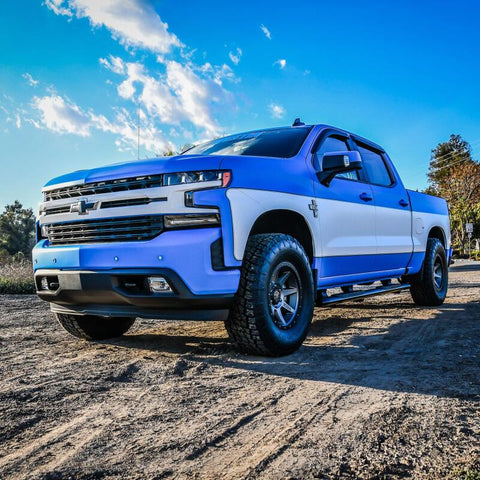 Westin 2019 Chevrolet Silverado/Sierra 1500 Crew Cab Non LD PRO TRAXX 5 Oval Nerf Step Bars - Black - 21-54135