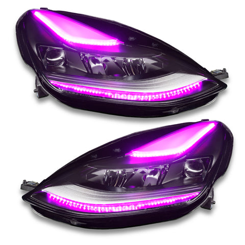 Oracle 2021+ Tesla Model 3 Dynamic ColorSHIFT Headlight DRL Upgrade Kit - 1473-332