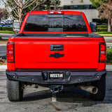 Westin 14-18 Chevy Silverado 1500 Pro-Series Rear Bumper - Textured Black - 58-421005